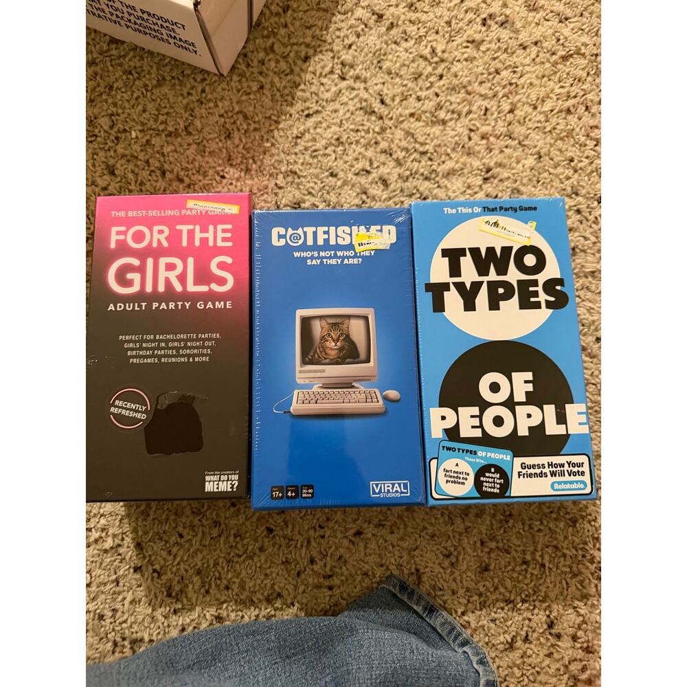 Brand New Adult Party Game Lot (3 Games)